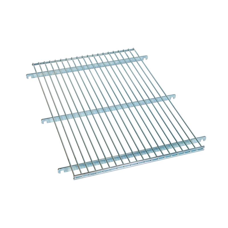 Wire mesh intermediate shelf for roll container 460 x 600 mm, without upstand
