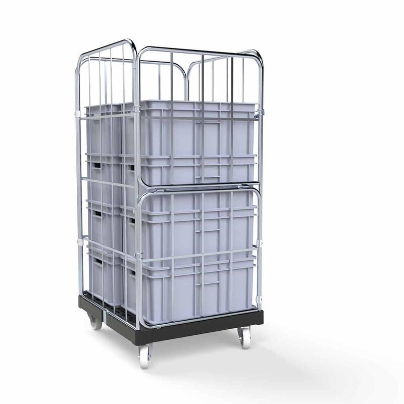 Roll container BASICline 4.0.2 Plastic Bottom