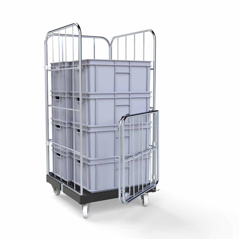 Roll container BASICline 4.0.2 Plastic Bottom