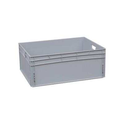 Euro containers 800x600x320 mm, closed with 2 handles, grey