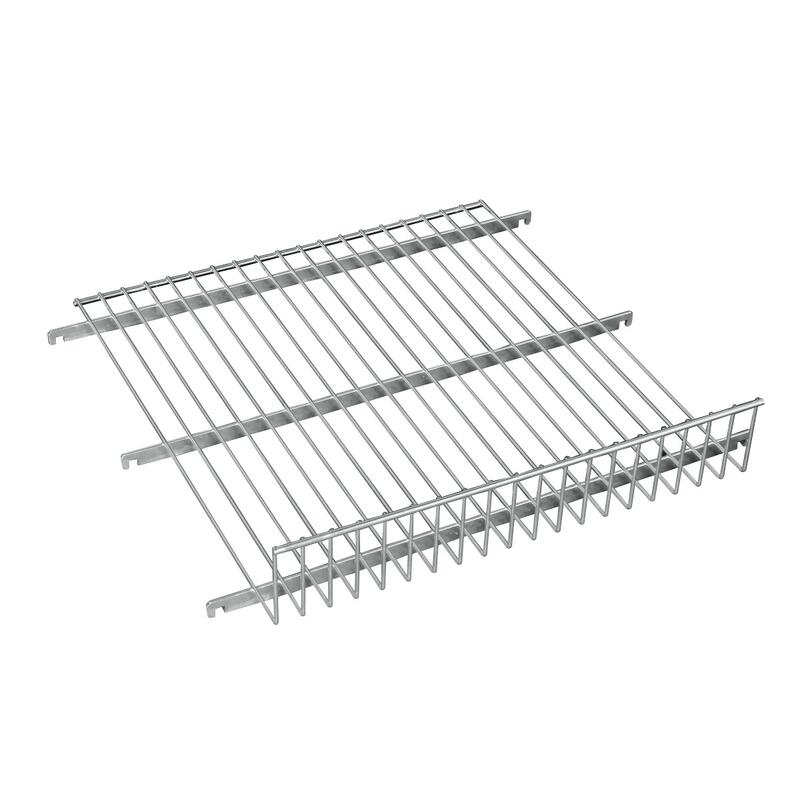 Wire mesh intermediate shelf for roll container 600 x 600 mm, 100 mm upstand