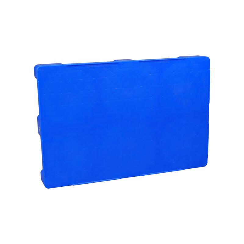 Hygienische Kunststoffpalette, 1200x800, HDPE, blau, 9-füßig