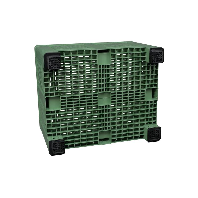 Big-Box 1200x1000x760, perforated with 4 feet, green